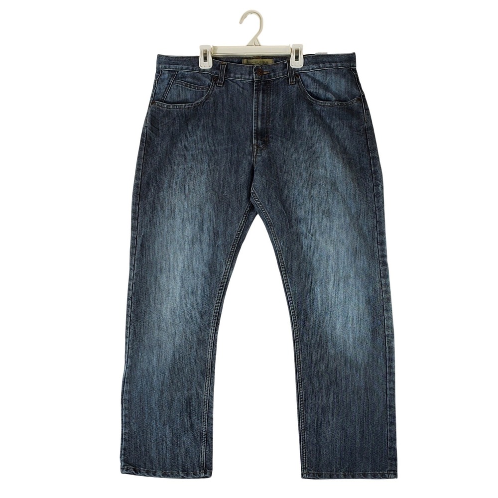 Wrangler Jeans Co Mens Slim Straight Dark Wash Denim Jeans 38x30 92MCWGD